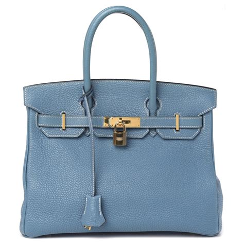 light blue hermes bag